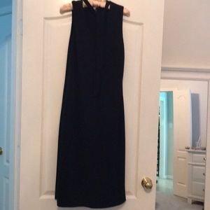 Black midi dress